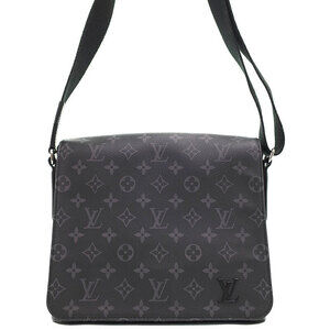 Louis Vuitton Monogram Eclipse Black District NM Shoulder Bag